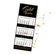Kalendarz Premium złoto/srebro+UV