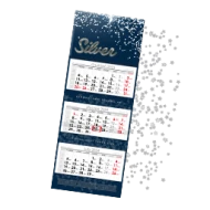 Kalendarze Premium srebro