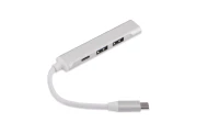 Rozdzielacz HUB USB z kablem typ C - ROSKO 