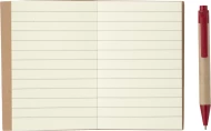 Notes Eco1 z długopisem - Czerwony