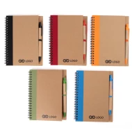 Notes Eco3 z długopisem - Pomarańczowy